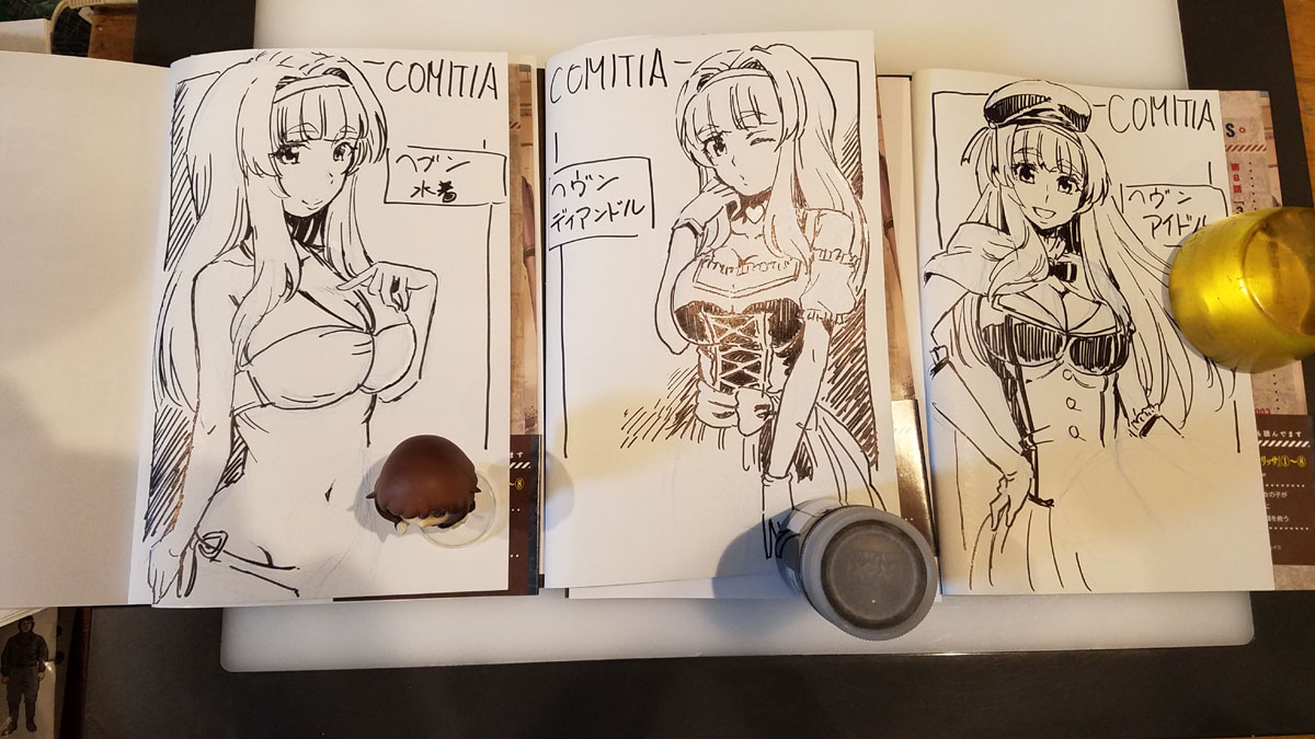ヘブンのサイン本
水着・ディアンドル・アイドル
こんな感じです。
どうぞよろしくお願いしますー(^_^ゞ 
