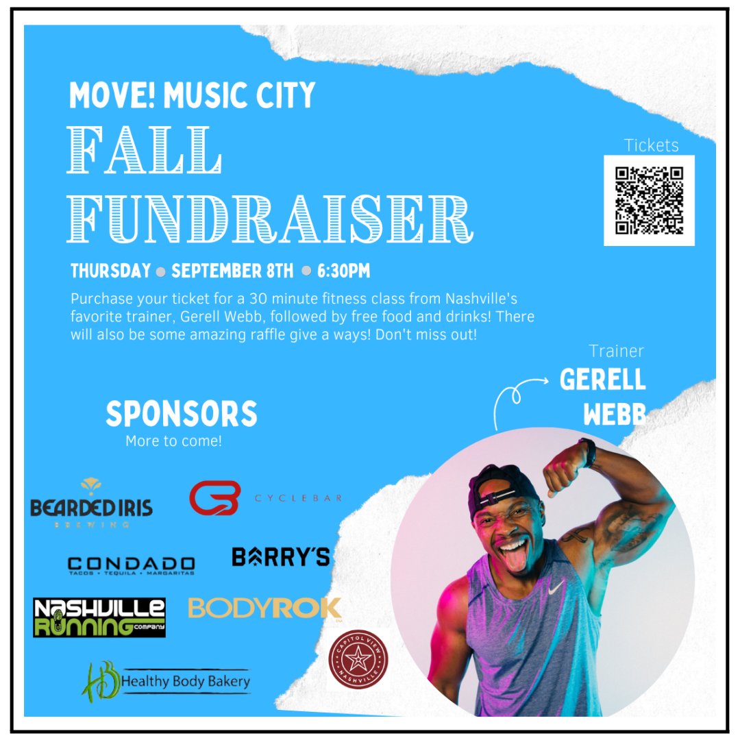 capitolviewtn's tweet photo. Join Move! Music City September 8th @ 6:30PM for their second annual fall fitness fundraiser here at Capitol View!

Tickets include 30 minute workout from trainer Gerell Webb followed by free food and drink from local... tickets!
https://t.co/xjoJGy5JZJ
.
.
.
#thisisnwrliving https://t.co/R9b4AApyns