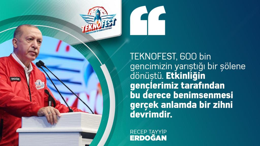 Cumhurbaşkanımız Sayın @RTErdogan, teknoloji, bilim ve mühendislik dünyasında Türk bayrağımızı şerefle dalgalandıran gençlerle bir araya geldi.

Bizim gençliğimiz #Teknofest Gençliğidir. Biz geleceği, yarınlarımızı sizlerle yazacağız. 🇹🇷

#TeknofestKaradeniz 
#TEKNOFEST2022