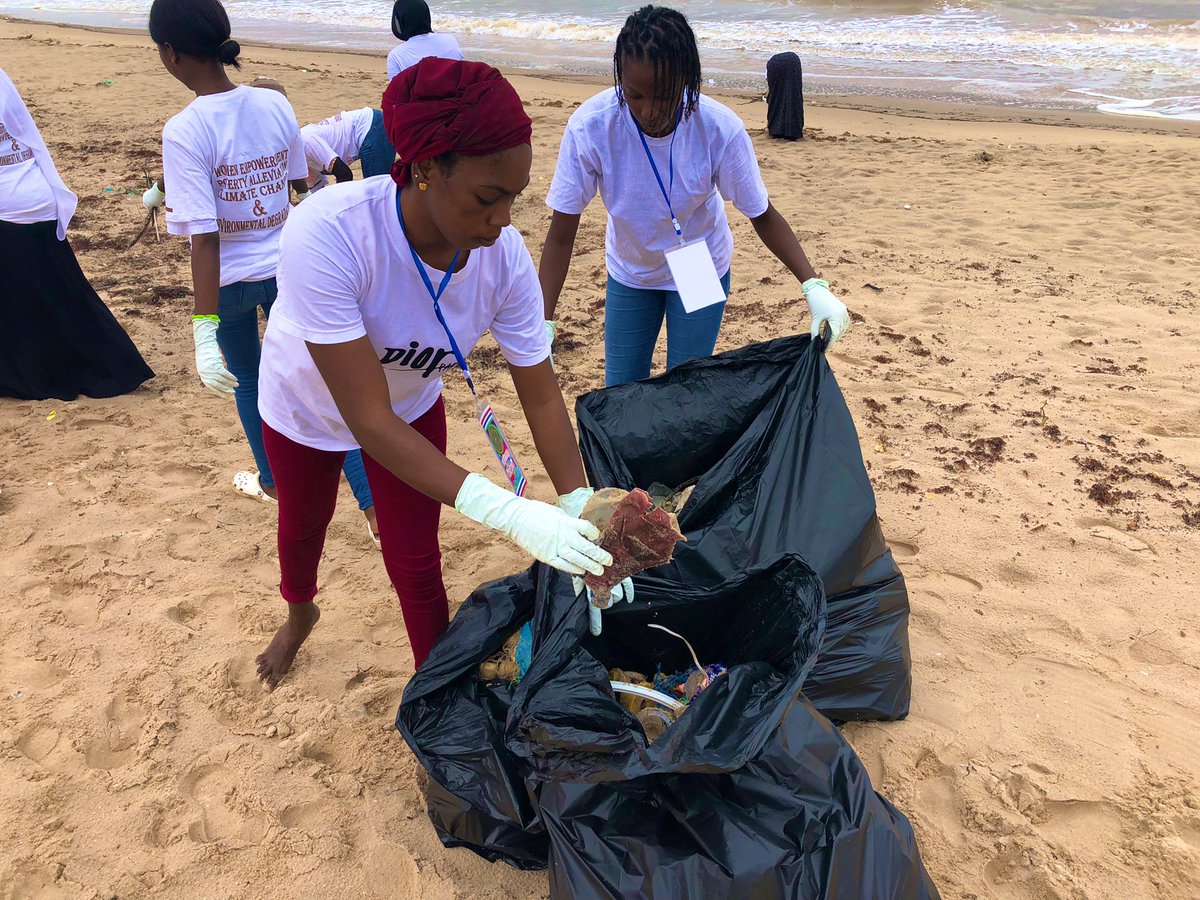 AllianceGambia's tweet photo. GEA-Secretary General joined the Aaron charter team at Bijilo beach.
The team planted 16 saplings of coconut trees and conducted a successful mini beach cleanup, in the quest to promote healthy beaches and climate adaptation in The Gambia's marine and coastal environment. π¬π² https://t.co/WOwXbpUDLm