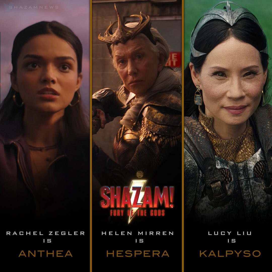 Shazam: Fury of the Gods - Helen Mirren, Lucy Liu, and Rachel Zegler Are  DC's New, Formidable Villains