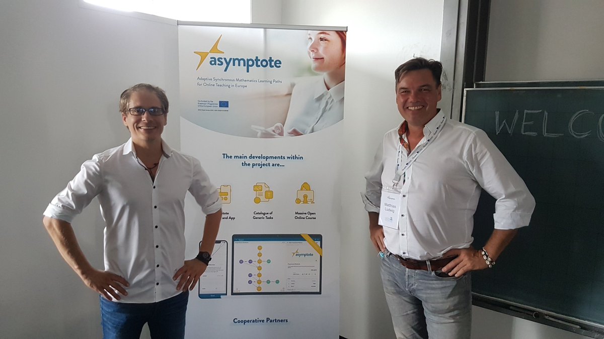 asymptote_eu's tweet image. Starting the ISP:
How does #learning can be arranged #online? This was 
discussed by Daniel Thurm from @UniSiegen and Matthias Ludwig from @goetheuni 🤓🇪🇺😊

@Erasmus_DAAD #itechmath #twlz #onlinelearning #distancelearning