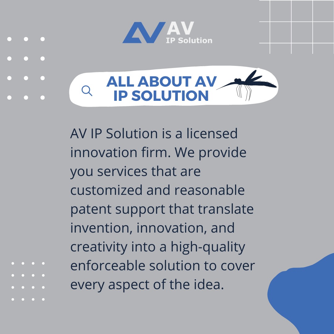 AVIPSolution's tweet photo. Are you aware of what exactly AV IP Solution is, and how it actually works?

For more contact us at
https://t.co/TBJBS90KLU
helpdesk@avipsolution.com
+91-9891679693/ +91-8743078668

#patent #avipsolution #patentfiling #patentdrafting #trademark2022 #trademarkregistration https://t.co/tp9MExyAoH