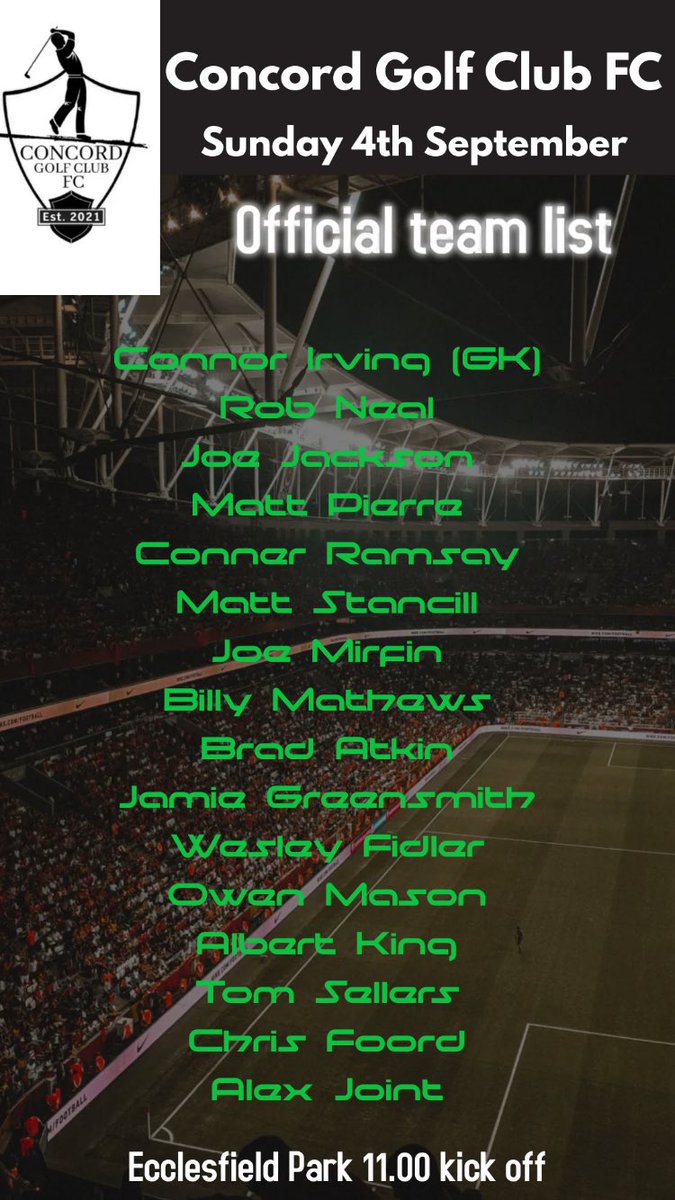 SheffPhoenix's tweet photo. FIRST GAME OF THE SEASON ALERT 🚨
Concord Golf Club FC get the season away tomorrow!
⚽️vs. @MillstoneFc
🏟@ Ecclesfield Park S35 9WL
⏱K.O. 11.00 AM
#CGCFC #VerticalEditionsBooks https://t.co/denkJDgHDP