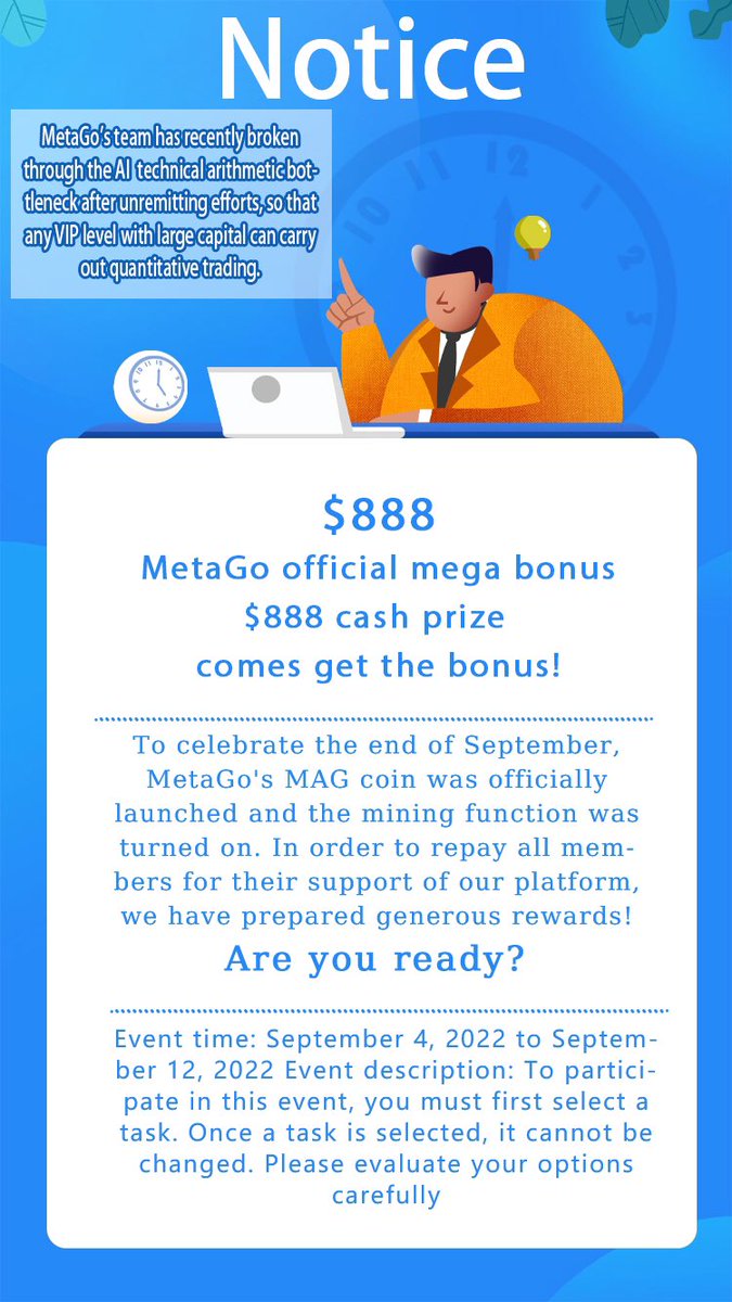 MetaGO12's tweet photo. MetaGO is about to launch an event, time is limited, come and participate!

MetaGO official website：
https://t.co/6uA5tyhsMd https://t.co/EB7H3cpYo1
