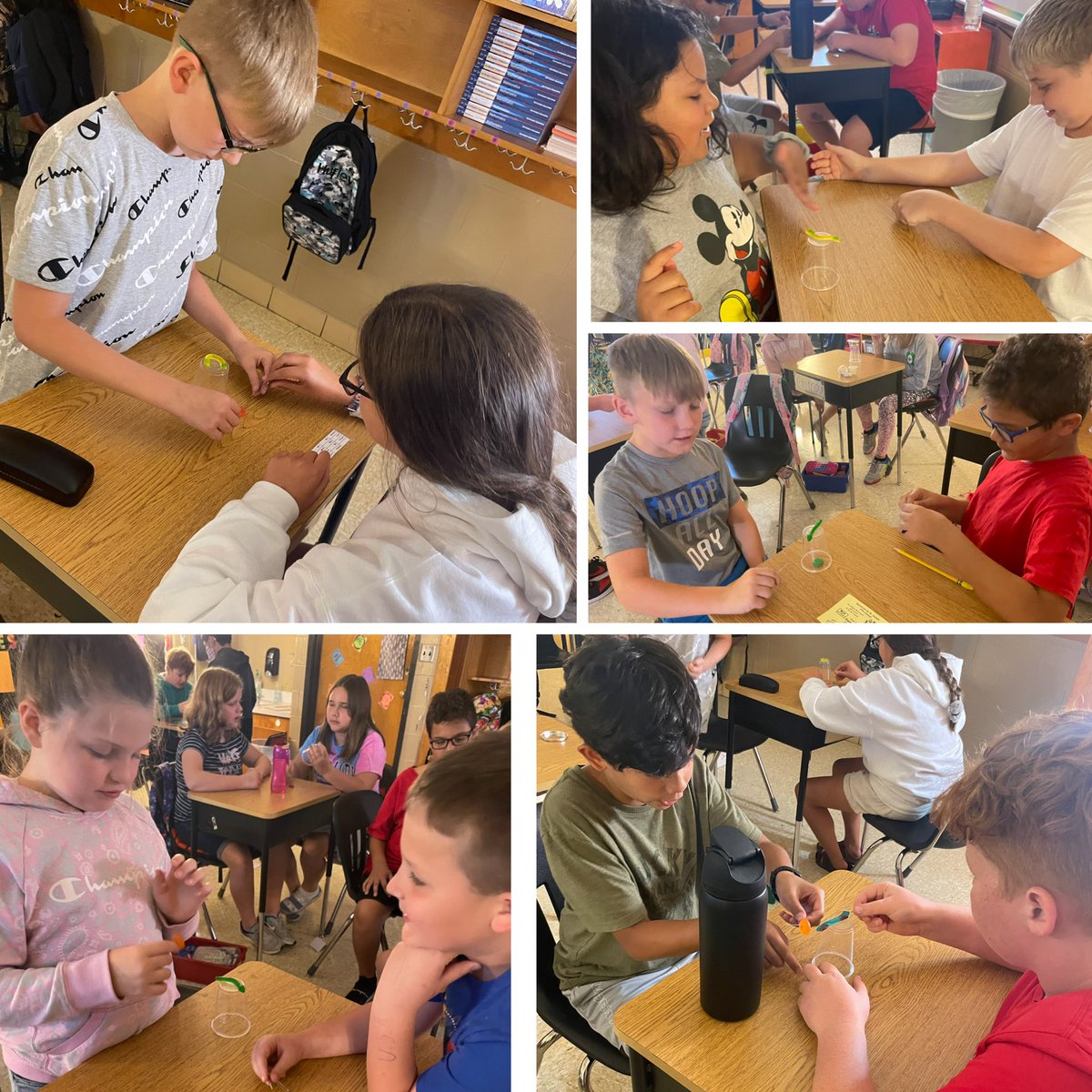 HydeFive5's tweet photo. Mrs. Ziolkowskiβs class had a bit of fun Friday while using some problem solving strategies and critical thinking skills π #savingfred #communitybuilding #problemsolving #funfriday #fifthgrade https://t.co/ytSeAihUUz