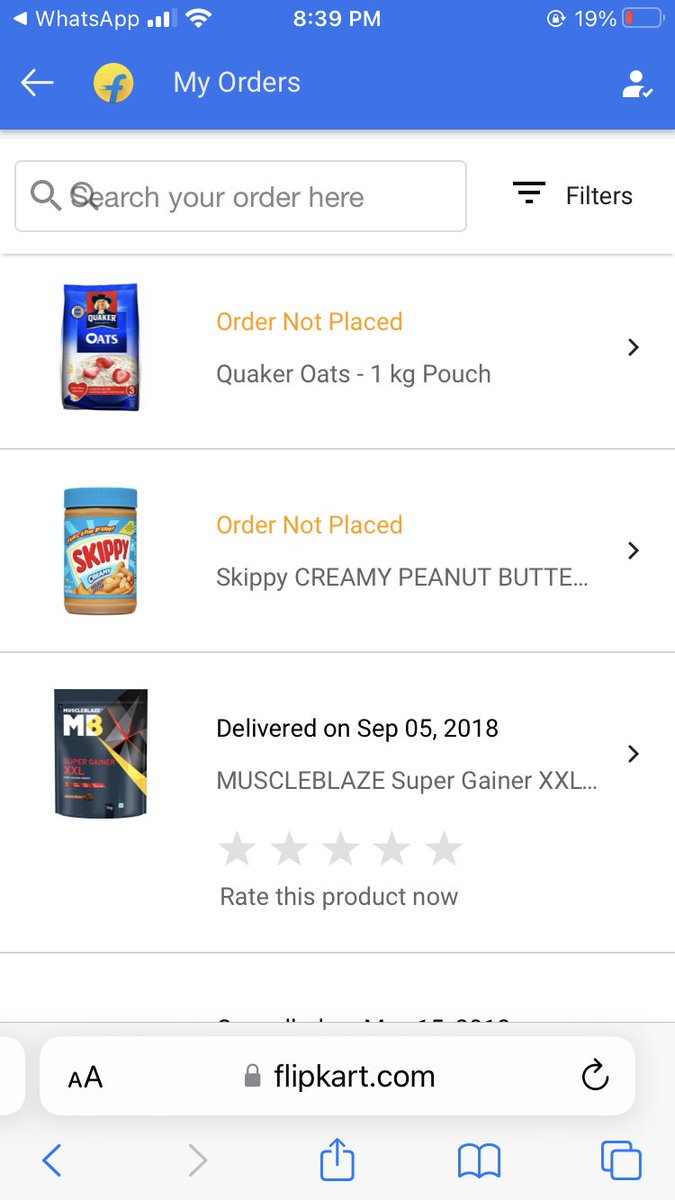 editor_Ishwar's tweet photo. I have ordered two products from @Flipkart but the order is not placed and it payment is deducted. Pls either return the money or place my order asap as i already approached customer care of @Flipkart but there is no response. @ https://t.co/4bfkdOi8Wt
