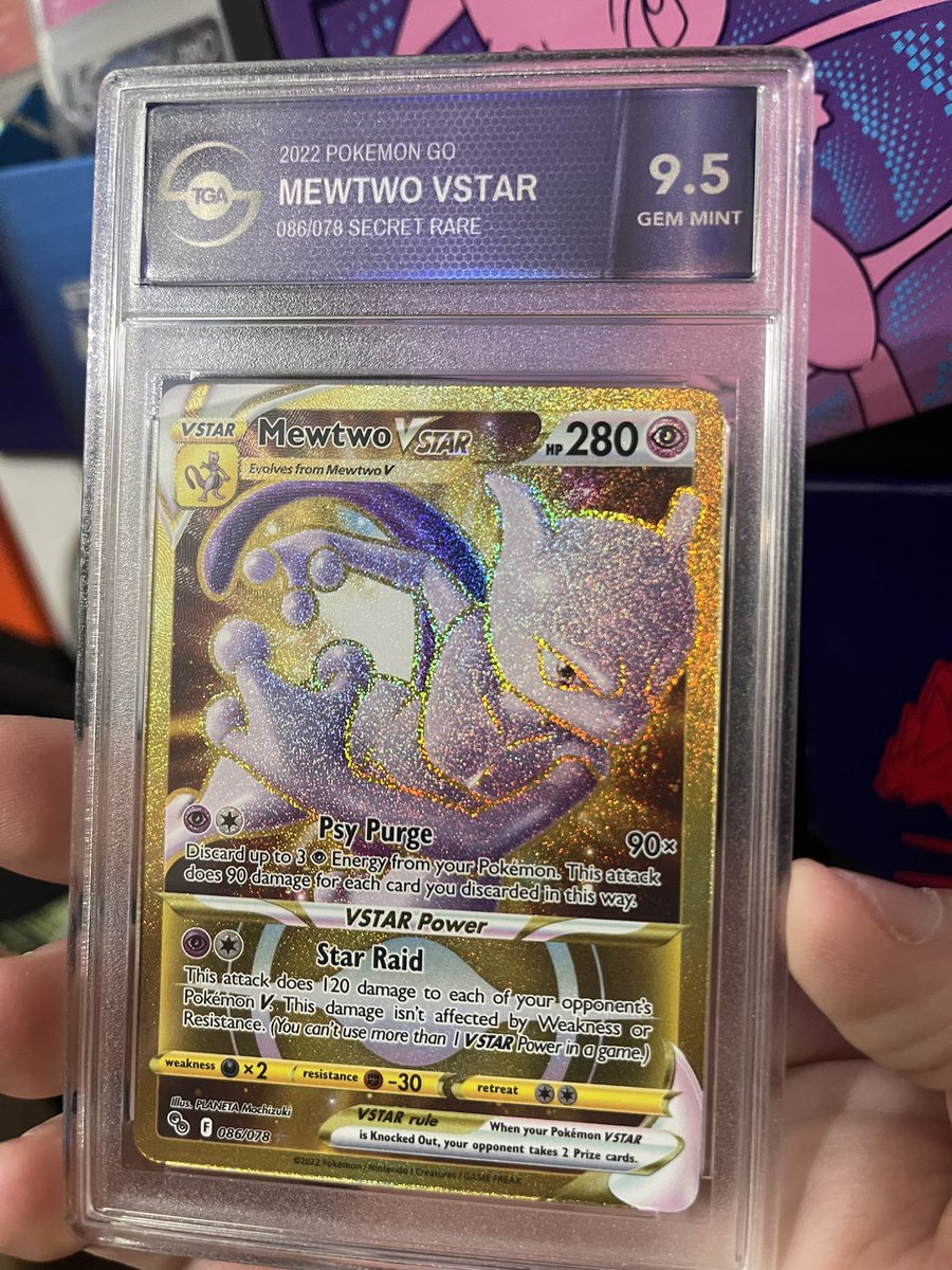IronBoffin's tweet photo. To celebrate Twitch Partner, I’m giving away this GEM MINT SECRET RARE Mewtwo VStar!

To enter:
~ Follow @IronBoffin 
~ Follow @tgacards 
~ Retweet (don’t quote)
~ Tag a friend

Winner chosen on 9/4/22 https://t.co/7ZGCYeUXVU