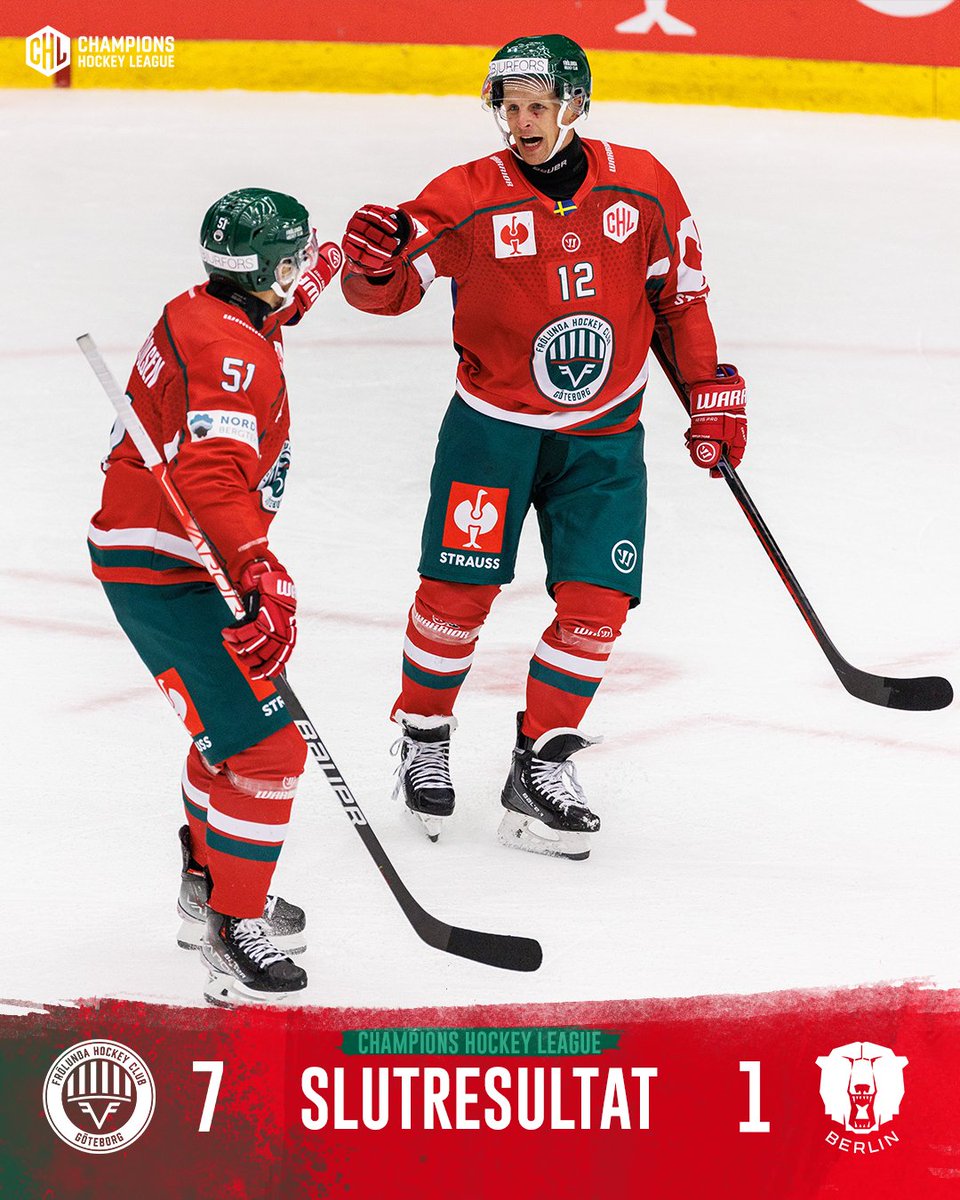 frolunda_hc's tweet photo. SEGER! Vi vinner med 7-1 mot Berlin. https://t.co/07oUB6hW7P
