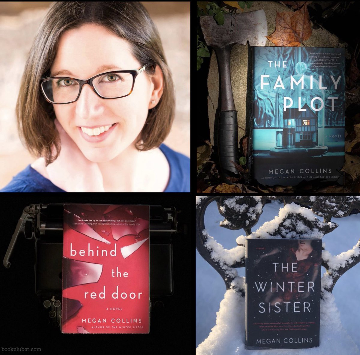 BookClubCT's tweet photo. 🎂Happy Birthday, @ImMeganCollins! 
We’ve had the pleasure of hosting Megan for each of her riveting books &amp; she’s always a delight! 
We’ll host Megan again during our Pints &amp; Pages Book Club discussion of #TheFamilyPlot at Red Heat Tavern of South Windsor 10/27 5:30. Join us! https://t.co/s76BZyBywl