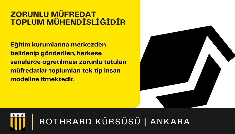 Zorunlu müfredat toplum mühendisliğidir.