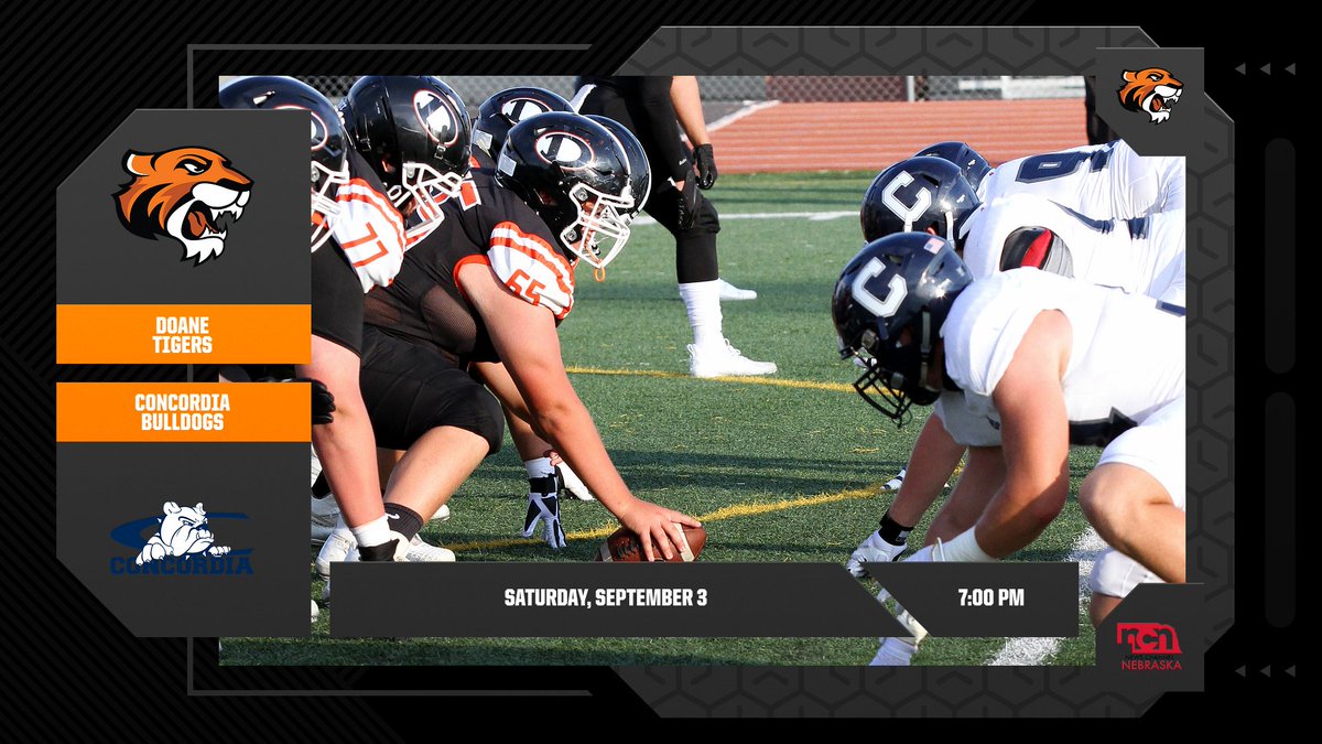 #DoaneFB returns for 2022 under the lights! Season kicks off at 7 PM at Al Papik Field #MerrillWillRing

🎟️ happsnow.com/team/doane-ath…

📺 News Channel Nebraska
📻 99.5 FM player.listenlive.co/53171
💻 southeast.newschannelnebraska.com/live-now
📊 doanestats.com
