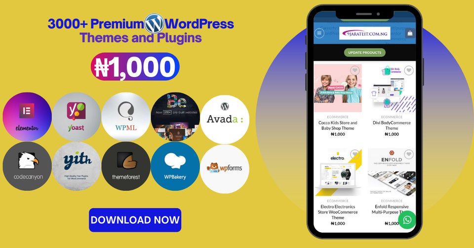 9jarateit's tweet photo. You too can own a Website for just ₦1,000
Shop at:  https://t.co/3U5srLRs8q
#9jarateit #WordPress https://t.co/T5w6YOR1PE