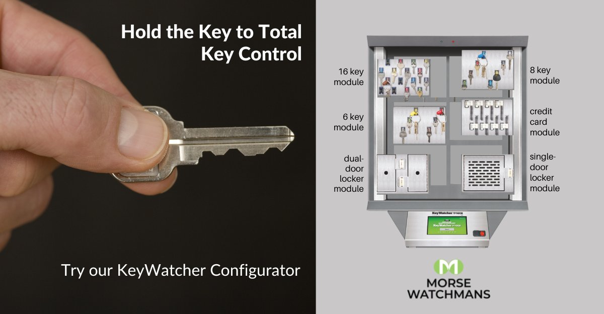 MorseWatchmans1's tweet image. Hold The Key to Total Key Control. Design your Ideal #KeyControlSystem. Try our KeyWatcher Configurator. #KeyControl #KeyManagement #KeyControlDesign

hubs.li/Q01kdMKQ0