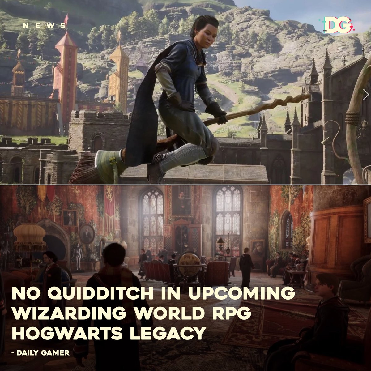 DailyGamerTweet's tweet image. Check out the full story here!! 

daily-gamer.net/news/no-quiddi…

#harrypotter #dailygamer #quidditch #HogwartsLegacy #harrypottergame