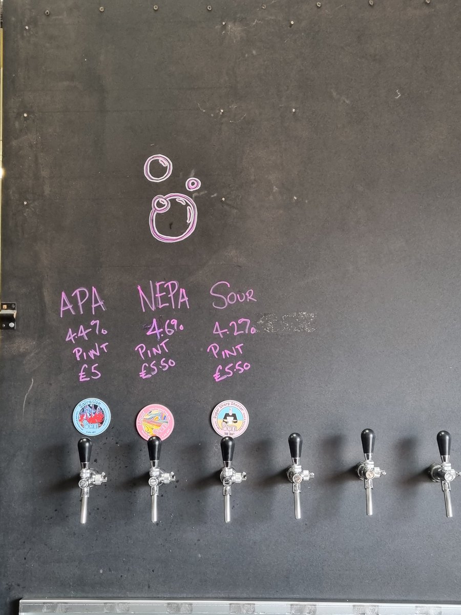 brewsandbeers's tweet photo. The next Tottenham taproom today is OME bar &amp; brewery. 3 drafts on tap - we opted for the Super Sharp Shooter sour &amp; their New England Pale Ale; nice! Retro as playlist too 👍 Here's to car-park beers!🍻 #brewery #taproom #craftbeer #Tottenham #beers #Pubs #COYS
 @OneMileEnd https://t.co/SoHZYVjqdW