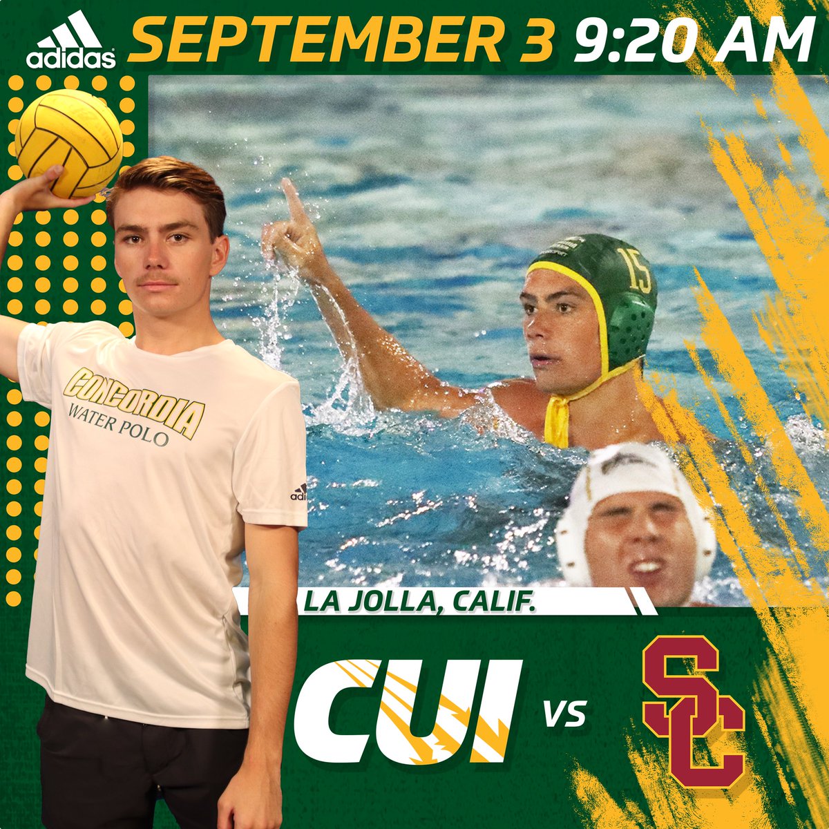 cuigoldeneagles's tweet photo. Good luck to our men's water polo team as @ConcordiaPolo opens up the season at the Triton Invite! 🤽‍♂️

📍: Hosted by @UCSDtritons
📝 Tourney Central: 
https://t.co/CFDiStMQsB 
(Note: No Live Stats or Stream from the tourney this weekend but stay tuned for score updates!) https://t.co/O2taEeaVS6