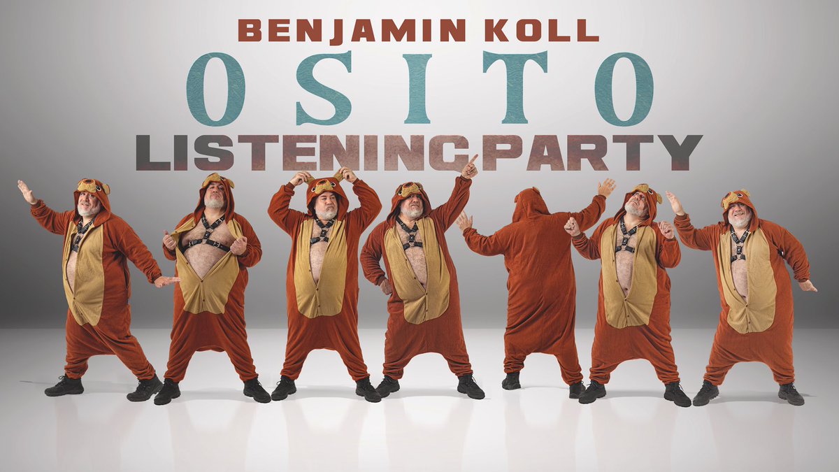 BenjaminKoll's tweet photo. Morning guys, see you in a few for the #osito #listeningparty on Youtube!🧸
Come and let’s listen the album together, I’ll share with you how it was recording each song 🎤🐼
https://t.co/NqFuejNIdP
https://t.co/P59eaVFzJe
Have a nice Saturday! 😘❤️

#gaybearartist #lgbtartist https://t.co/LoYZGt889M
