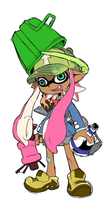 1の頃から描いてるMyイカちゃん 
