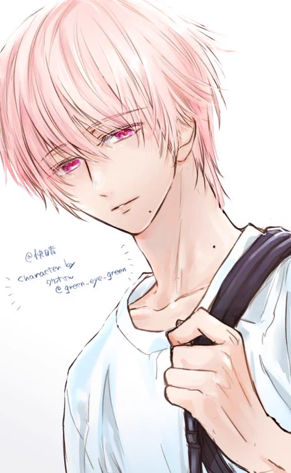 タケオさん 宅の桜哉くんを!!!描かせていただいたよ!!!!めちゃ楽しかったです…!!!ご本家様がほんと…ほんと素敵だから見て…ご本家を……… 