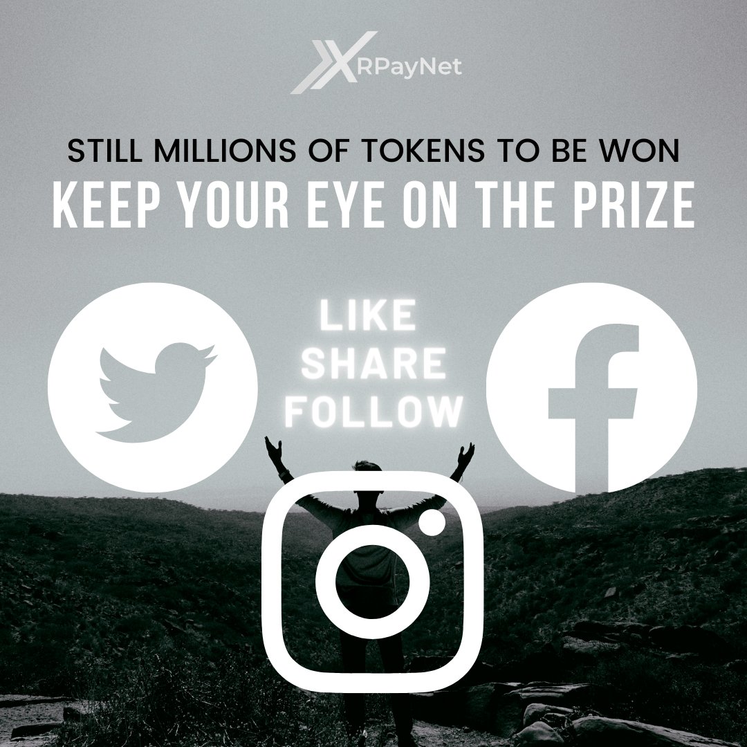 XRPayNet's tweet photo. LIKE FOLLOW AND SHARE ALL XRPAYNET POSTS! 

#posts #winner #share #comment #giveaway #crypto #xrpl #xrp https://t.co/T2tK4IWS7e
