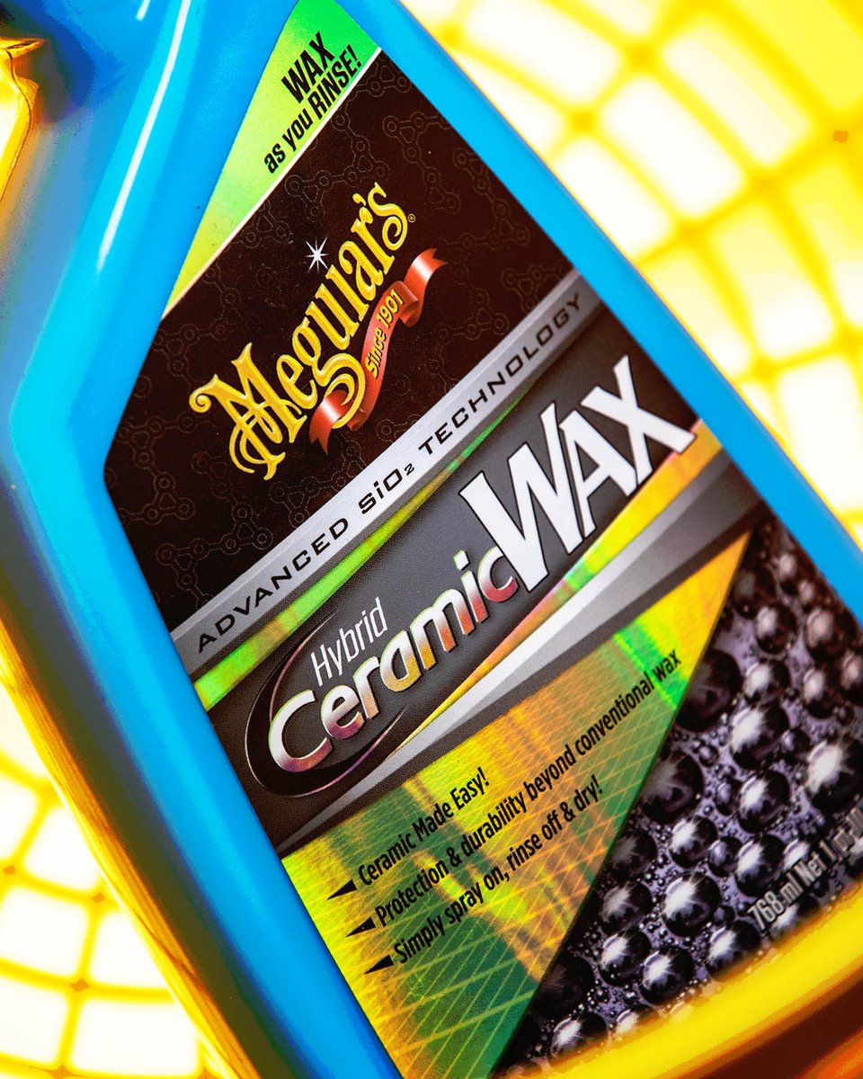Meguiars's tweet photo. Wax protection doesn't have to take a lot of work or time!
Hybrid Ceramic Spray Wax! 🤗 
#ceramicmadeeasy 
#detailing #autodetailing #cardetailing #detailingdoneright #meguiars https://t.co/vHcVpYDtNC