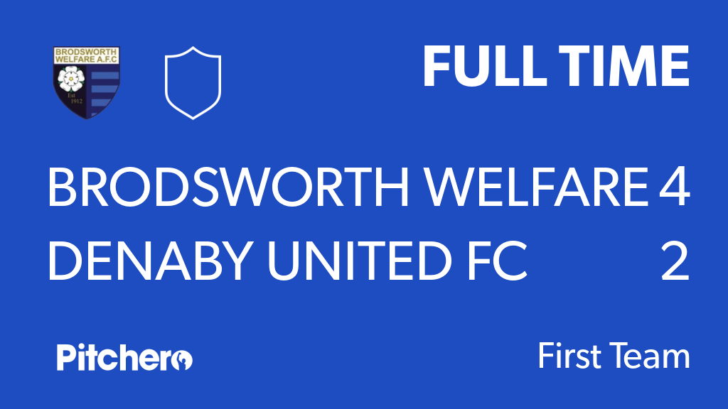 bmfc1910's tweet photo. FULL TIME: Brodsworth Welfare AFC 4 - 2 Denaby United FC
#BRODEN #Pitchero
https://t.co/OB9xRdENcX https://t.co/TLUmIK4aPB
