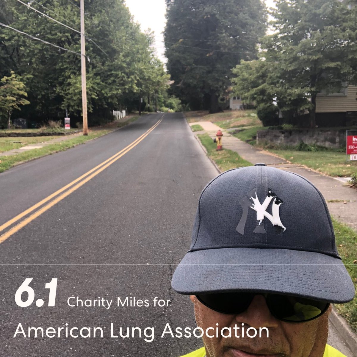 Suarez12Nick's tweet photo. My Saturday morning hills run on the street of Northeast PA. #COPD #parunner #nevergiveup #lungcancer #charitymiles #poconos #Motivation #igrunners #runhappy #runalone #runrunrun #dominicanrunners https://t.co/VOi9Qh5AVM