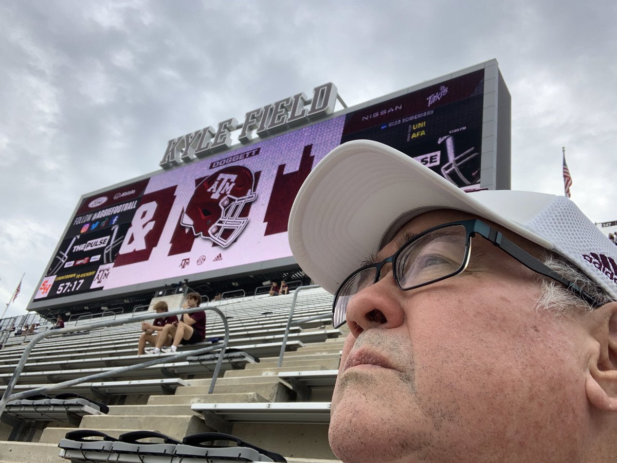 DScottAg's tweet photo. Good to be back in Kyle Field. The largest football stadium in Texas.
#Whoop #GigEm #SorryKeith https://t.co/6XM7kJzvPP