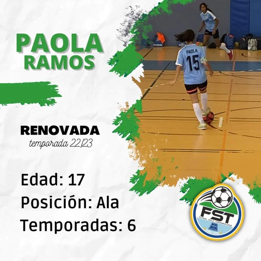 FSTorremolinos's tweet photo. Paola Ramos, en el club desde infantil, renueva un año más con el Sénior Femenino además de ser la capitana del equipo juvenil. https://t.co/Xdq349dbBl