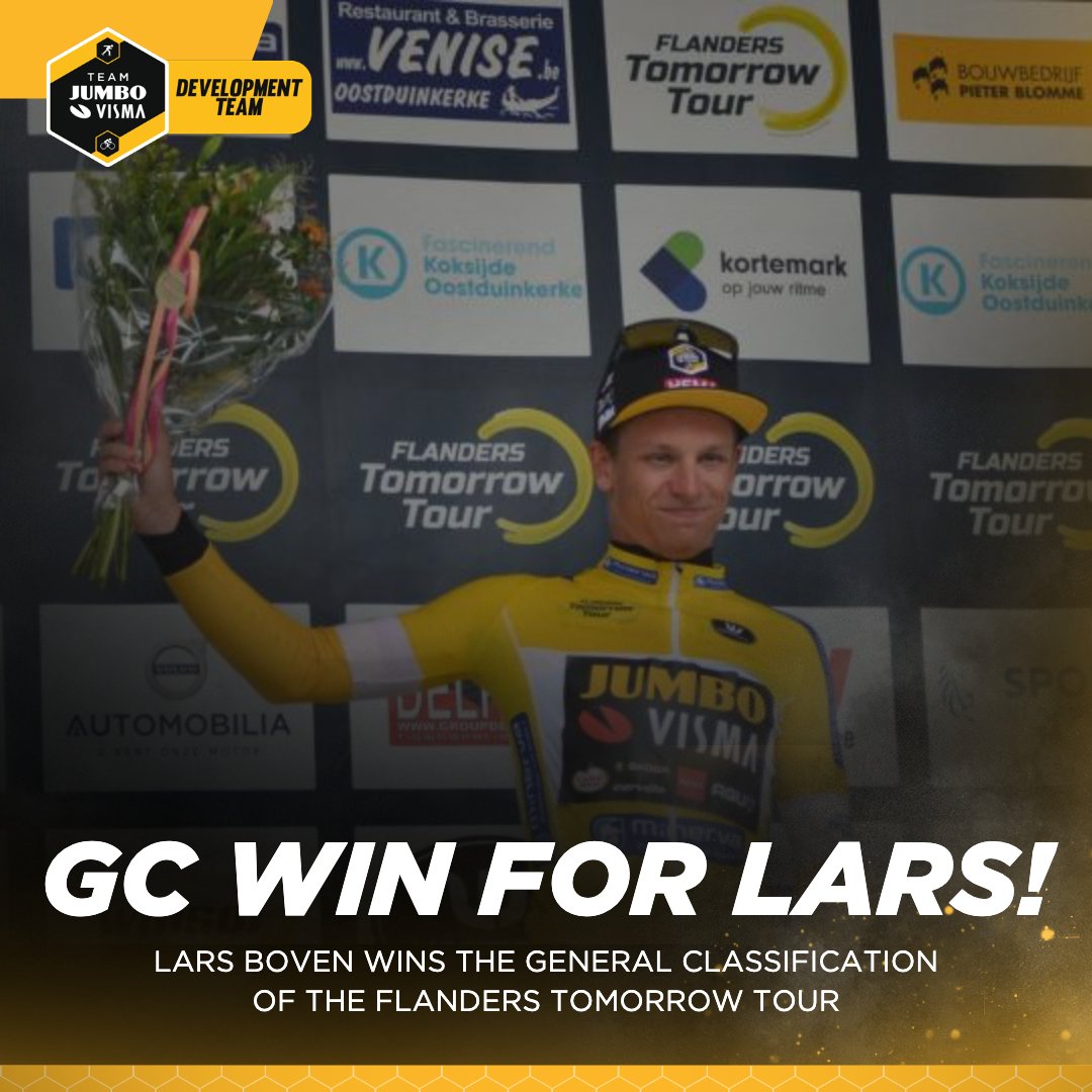 🇧🇪 #FlandersTomorrowTour 

🥇 for <a href="/LarsBoven/">Lars Boven</a>! He wins the GC of the Flanders Tomorrow Tour💥