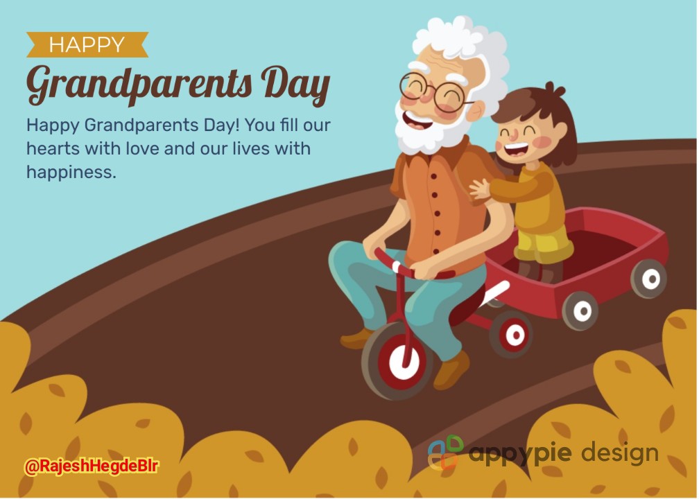 RajeshHegdeBlr's tweet photo. @AppyPieInc ๐Happy Grandparents Day ๐
#AppyPieDesign
#paytm #ContestAlert #Giveaway #nocoding
#Rs2000 @AppyPieInc
Tag
@AKASHSi70981901
@SonaliNandy8
@mithunchatter
@KDivya18740584
@dadofbonhisha https://t.co/eUQF7wRpIi