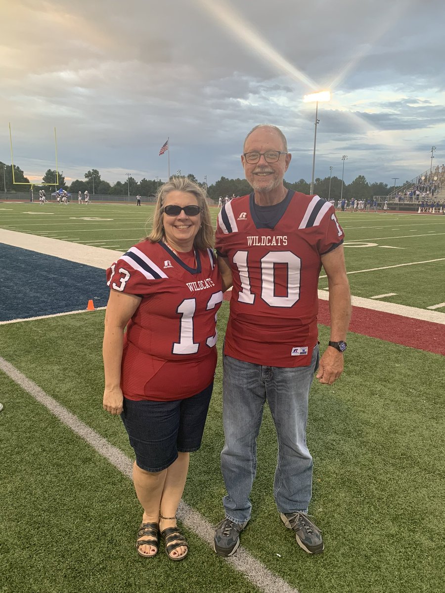 Last night we recognized two more of our outstanding teachers! Senior Chase Carson selected Mr. Ken Yarbrough and Senior Jaeden Smith selected Ms. Teresa Hawkins. Thank you teachers for your positive impact on our student athletes in the classroom and on the field. #AllMeansAll
