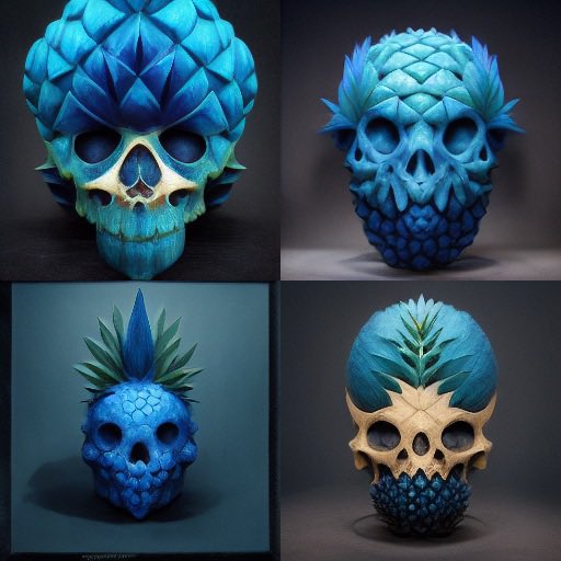 blaakke's tweet photo. Midjourney AI takes on a @SecrtPineapple #pineappleskull 🍍@TheRareRobot #THETA https://t.co/gCuCqMXvZq