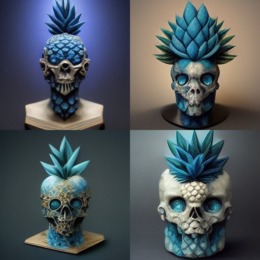blaakke's tweet photo. Midjourney AI takes on a @SecrtPineapple #pineappleskull 🍍@TheRareRobot #THETA https://t.co/gCuCqMXvZq