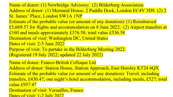 jmcevoy_2's tweet photo. Britain's shadow foreign sec David Lammy attended this year's Bilderberg conference, a secretive forum attended by heads of NATO, the CIA, BP, Shell etc.

It turns out Lammy's £5600 trip was funded by Newbridge Advisory, founded &amp; led by ex-MI6 chief &amp; BP director John Sawers. https://t.co/JJ4ziSSnJU