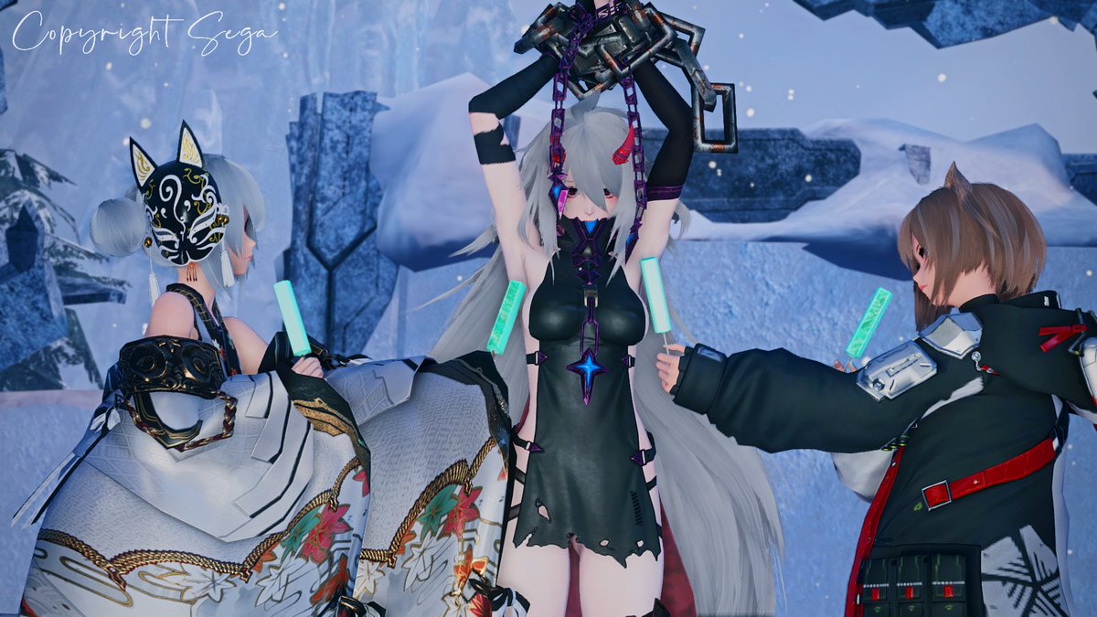 XANA_ship1_PSO2's tweet image. やることなさすぎてアリスさんの脇にアイス塗る遊びが始まった・・・

#XANAメン