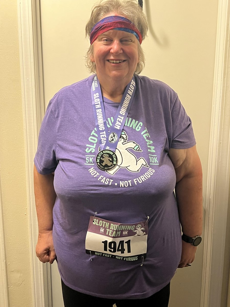 jillaustein's tweet photo. #IRun4Movement #SlothRunningTeam 5K ran in 1:05:38 https://t.co/VqVPF5oVLD
