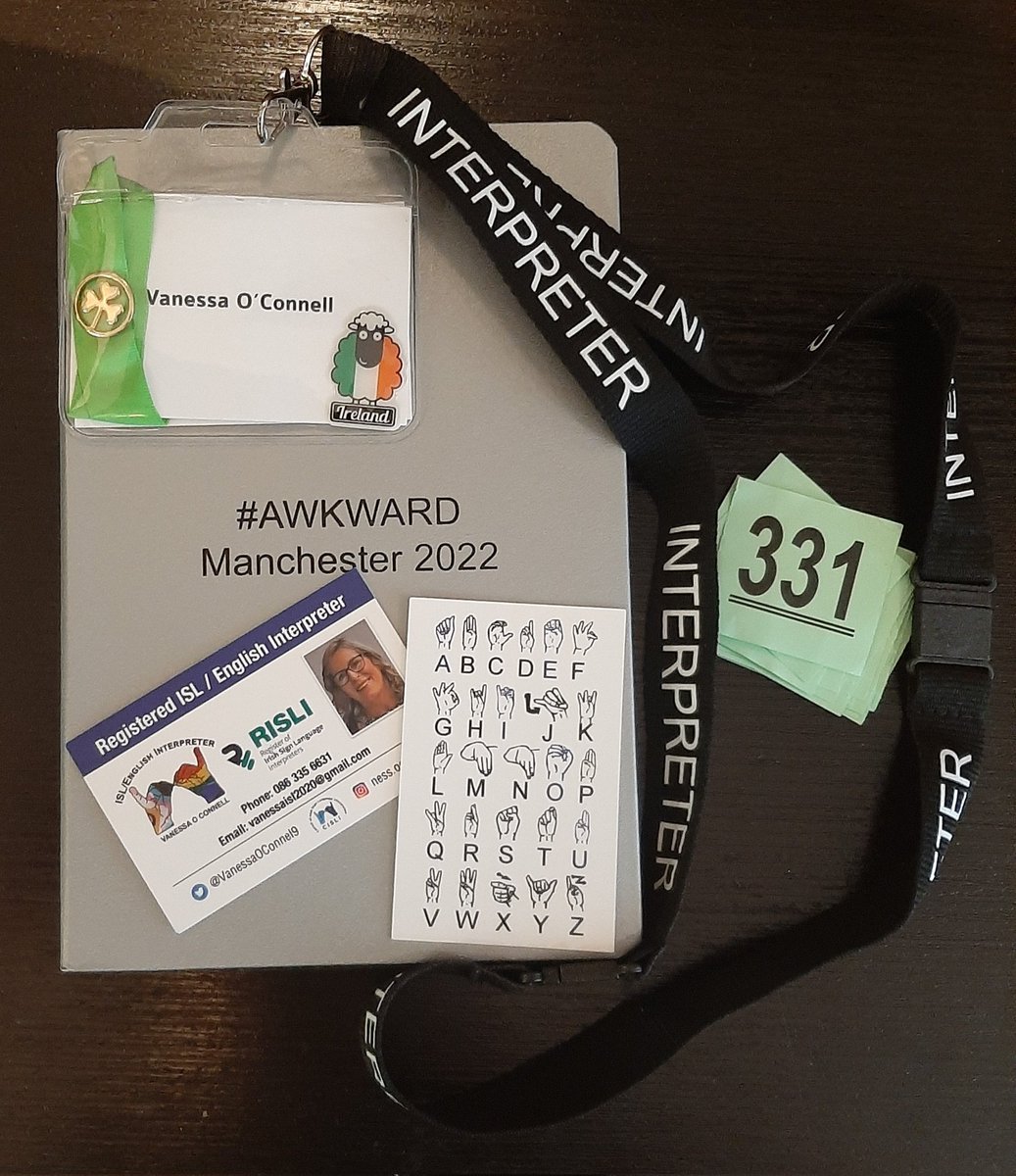 VanessaOConnel9's tweet photo. Can now proudly state with confidence I have #interpreted at European conference #ISL ๐ช๐บ ๐ฎ๐ช๐๐ฝ for the amazing @leesonl and @liannequigley on all things #justisigns2 @JUSTISIGNS2 #efsli2022Manchester @efsli @ASLIuk #dashto50 time to update the C.V โ
https://t.co/2VcHkfjCAp