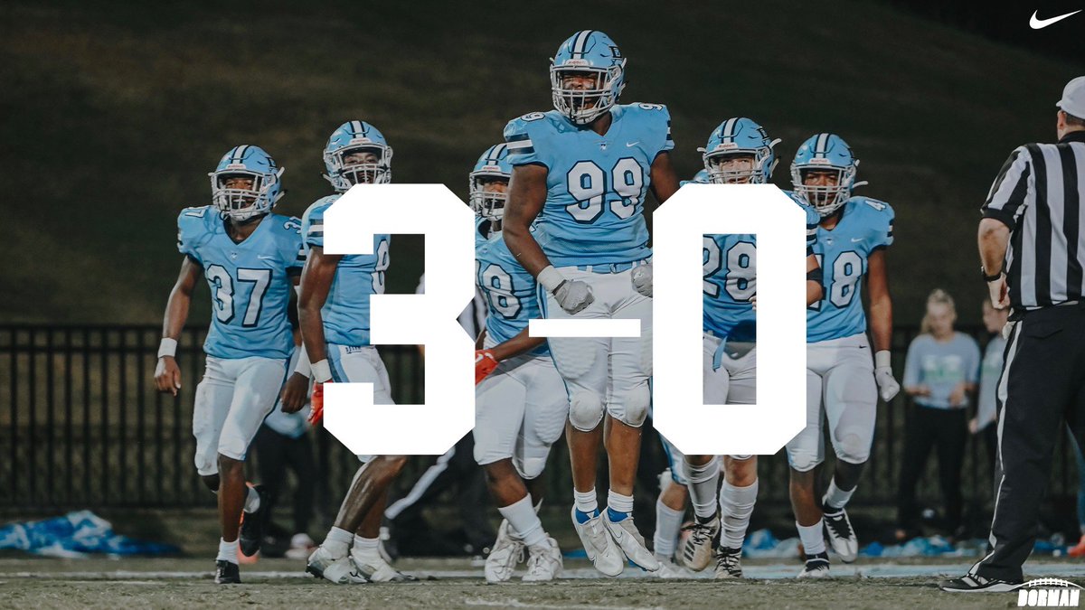 3️⃣ - 0️⃣ 
<a href="/CoachCurtis35/">Dustin Curtis</a> <a href="/DormanAthletics/">Dorman Athletics</a> <a href="/JonStoehr20/">Jon Stoehr</a> <a href="/Calebphotoz/">Caleb Kelly</a> 
#Bleedtheblue | #Sharpenthesword