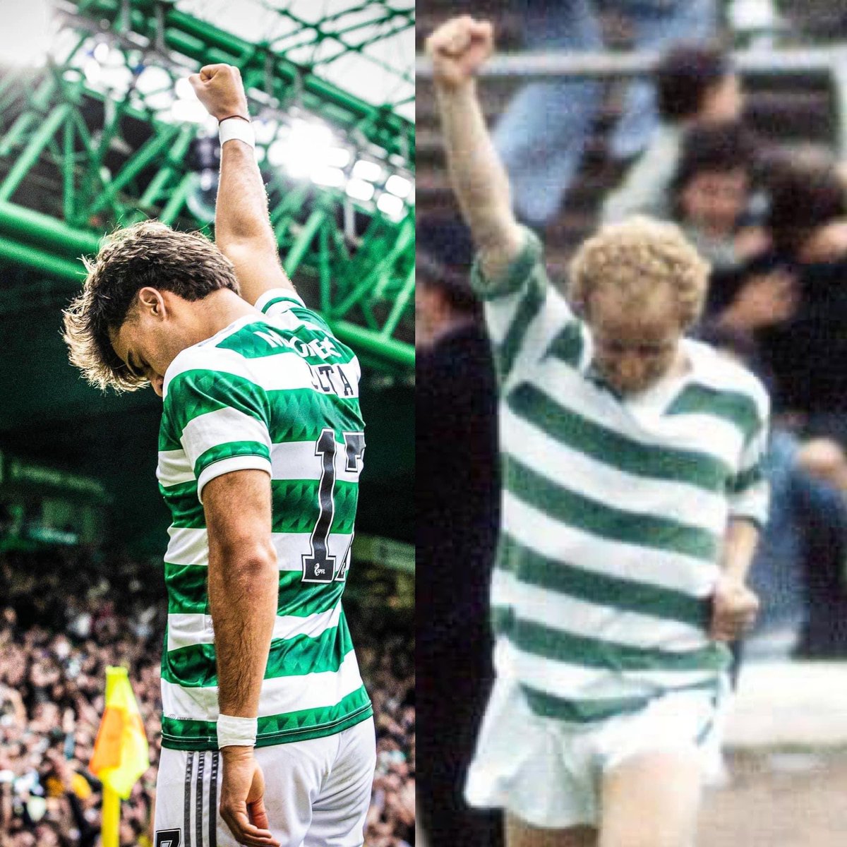 ItalianCeltsCSC's tweet photo. The past and the present 🍀🍀💚💚 #CelticFC https://t.co/MAuFDw3A7x