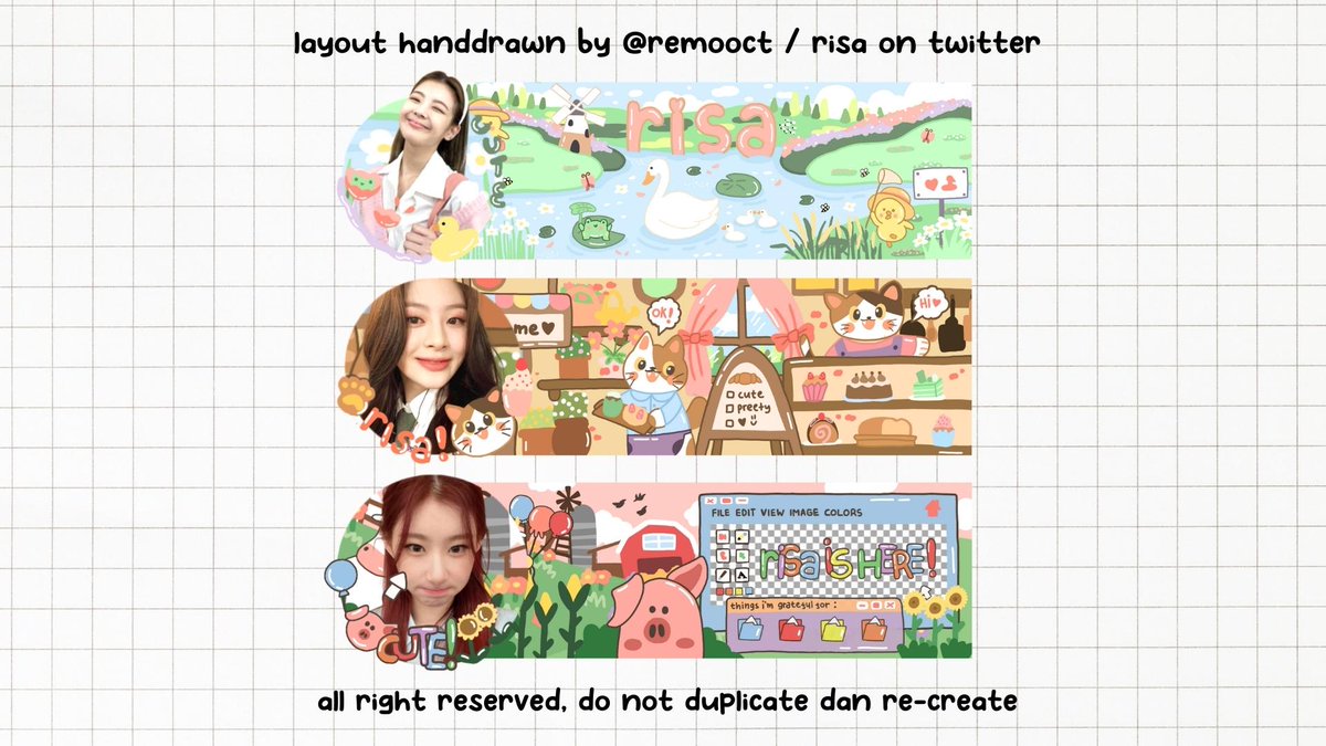 freedojm's tweet photo. @knavse adaa~

⊹  °  .  ꒱  🌷 hello, lovelies!

i plant this kind of by-request-layouts which are available in the mode of scenery, mood board, hand drawn, and coquette! boleh dicek dulu juga katalog lengkap yang ada di pinned @remooct ? 📎🤍
https://t.co/j5A7hnM8aG