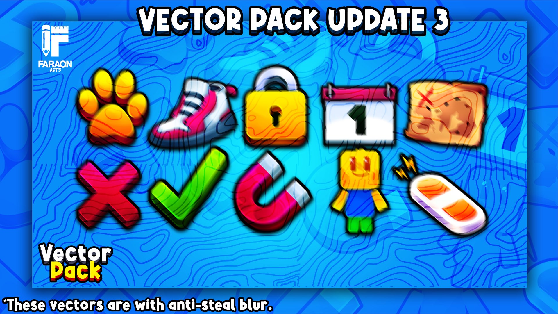 FaraonArts™️ on Twitter: "⚠️Vector icons Pack UPDATE 3!! 🔥Now the pack
