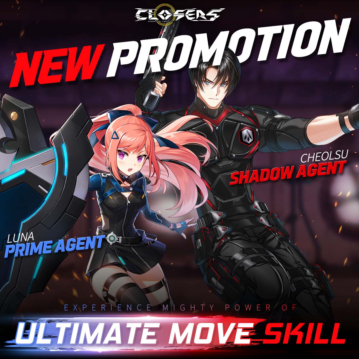 ClosersGame's tweet photo. Prime Agent Luna defends the universe with her shield, while Shadow Agent Cheolsu Kim will charge enemies with firearms.
They will showcase their abilities on September 7th!
See: https://t.co/AULvKrLqzL
#Luna #PrimeAgent #CheolsuKim #ShadowAgent #closers #ClosersOnline #naddic https://t.co/kbQVW0AF81