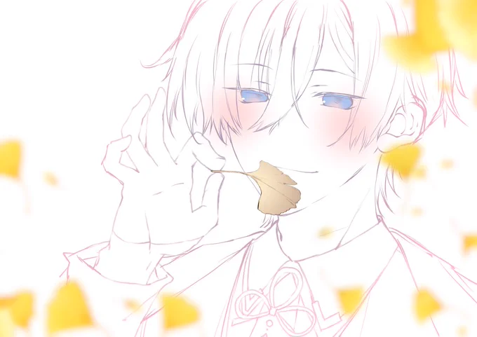 レン様構図ラフ(*˘︶˘*).。.:* 