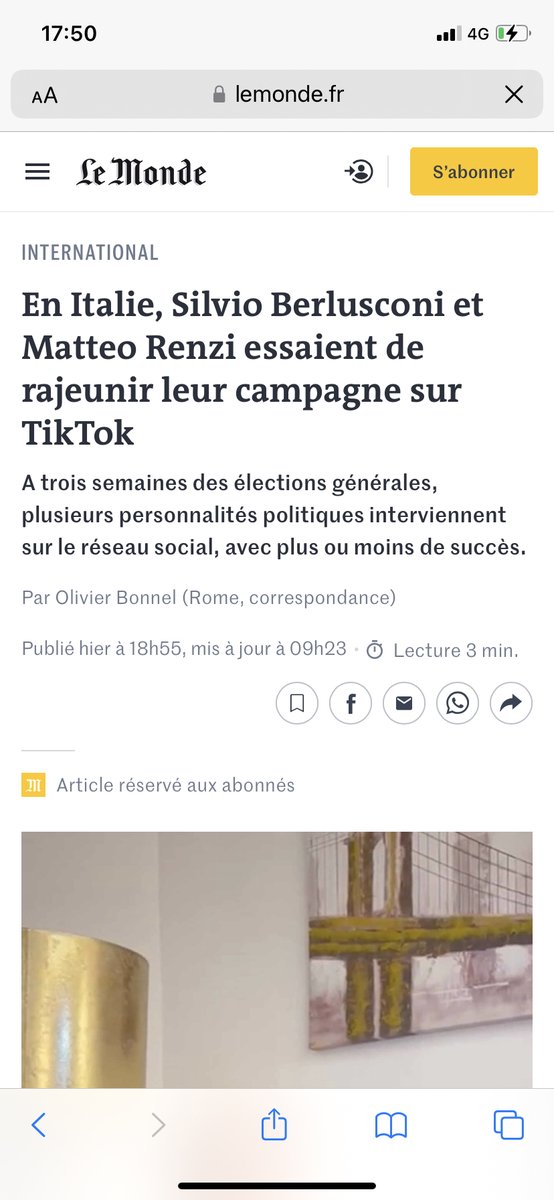 vatonutti's tweet photo. Ciao mamma sono su @lemondefr citata per la mia analisi sui politici e TikTok e soprattutto sotto la foto di Berlusconi! 🫠
https://t.co/MJCmfCpzzp https://t.co/W1YZAYq1J6
