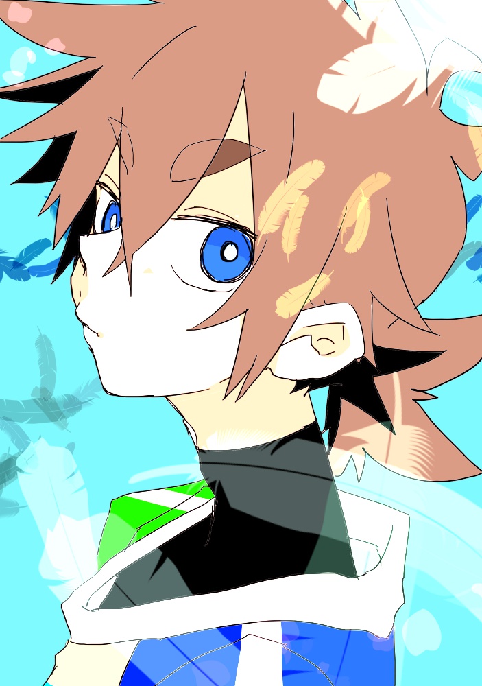 「手癖で描くと大体この角度になるなって思いながら描いたマキオくん 」|うましかユキのイラスト