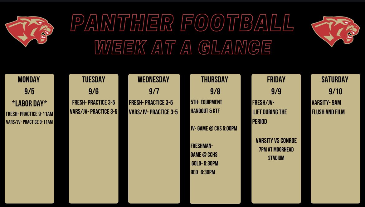 Week 3️⃣ vs Conroe #RISE #LaborDay