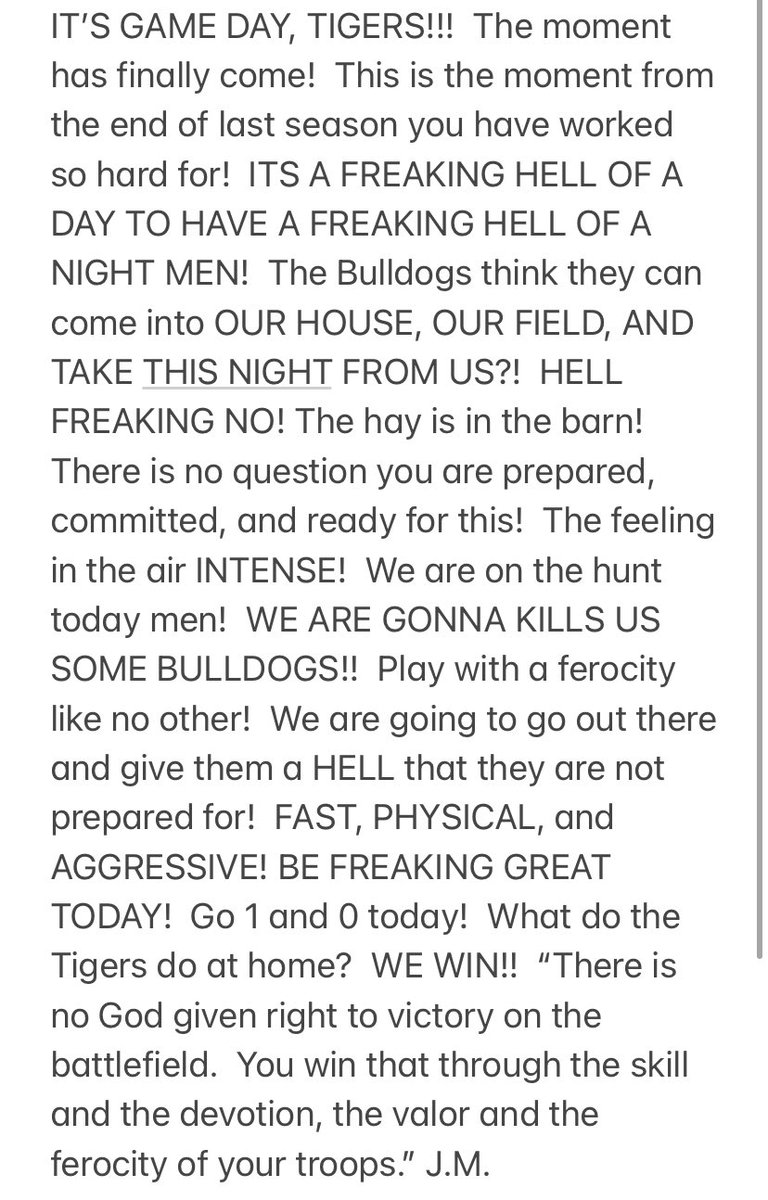 #RESTORETHEROAR #HARDHATMENTALITY 
GAME DAY!!
