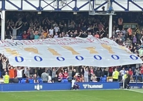 EdmontonReds's tweet photo. Best flag of the day at Woodison goes to the visiting Reds 🔴🤣🤣 #Neverton https://t.co/DR0GsE1auP